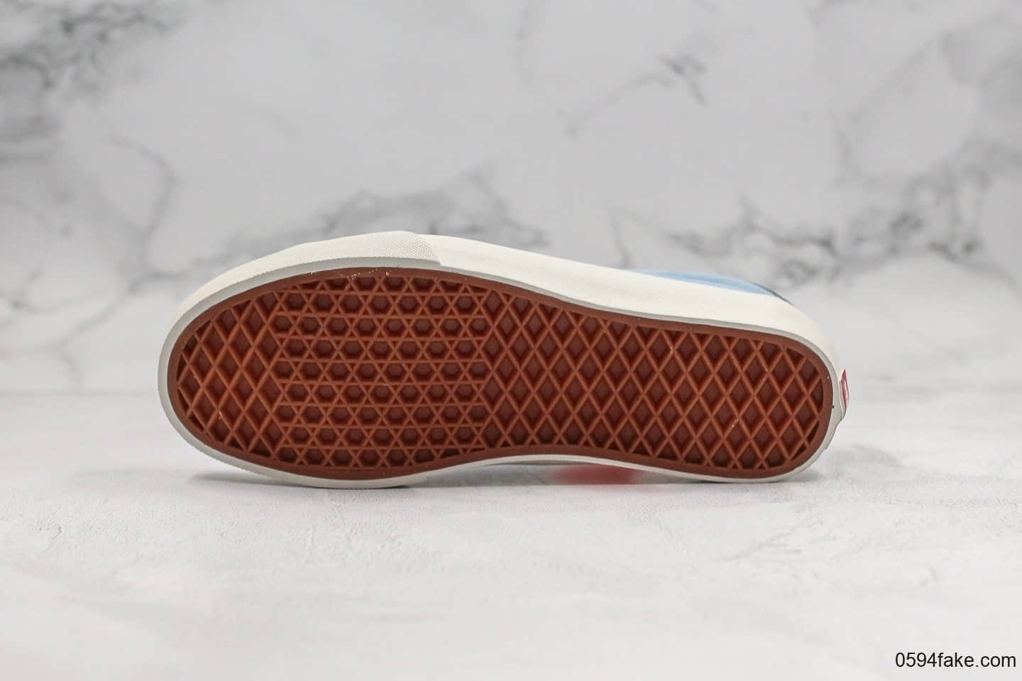 万斯Vans Style 73 DX Anaheim公司级余文乐联名款V字低帮反毛皮浅蓝色原盒原标原厂硫化大底 货号：VN0A4BU6A6O
