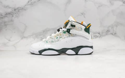 乔丹Air Jordan 6 rings纯原版本稀有复古配色98年公牛队于西雅图击败西雅图超音速队配色AJ6原盒原标原档案数据开发 货号：322992-102