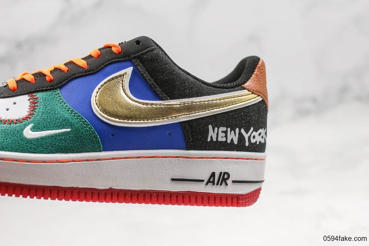 耐克Nike Air Force 1 Low What The NYC纯原版本低帮空军一号纽约限定鸳鸯配色内置气垫原楦头纸板打造 货号：CT3610-100