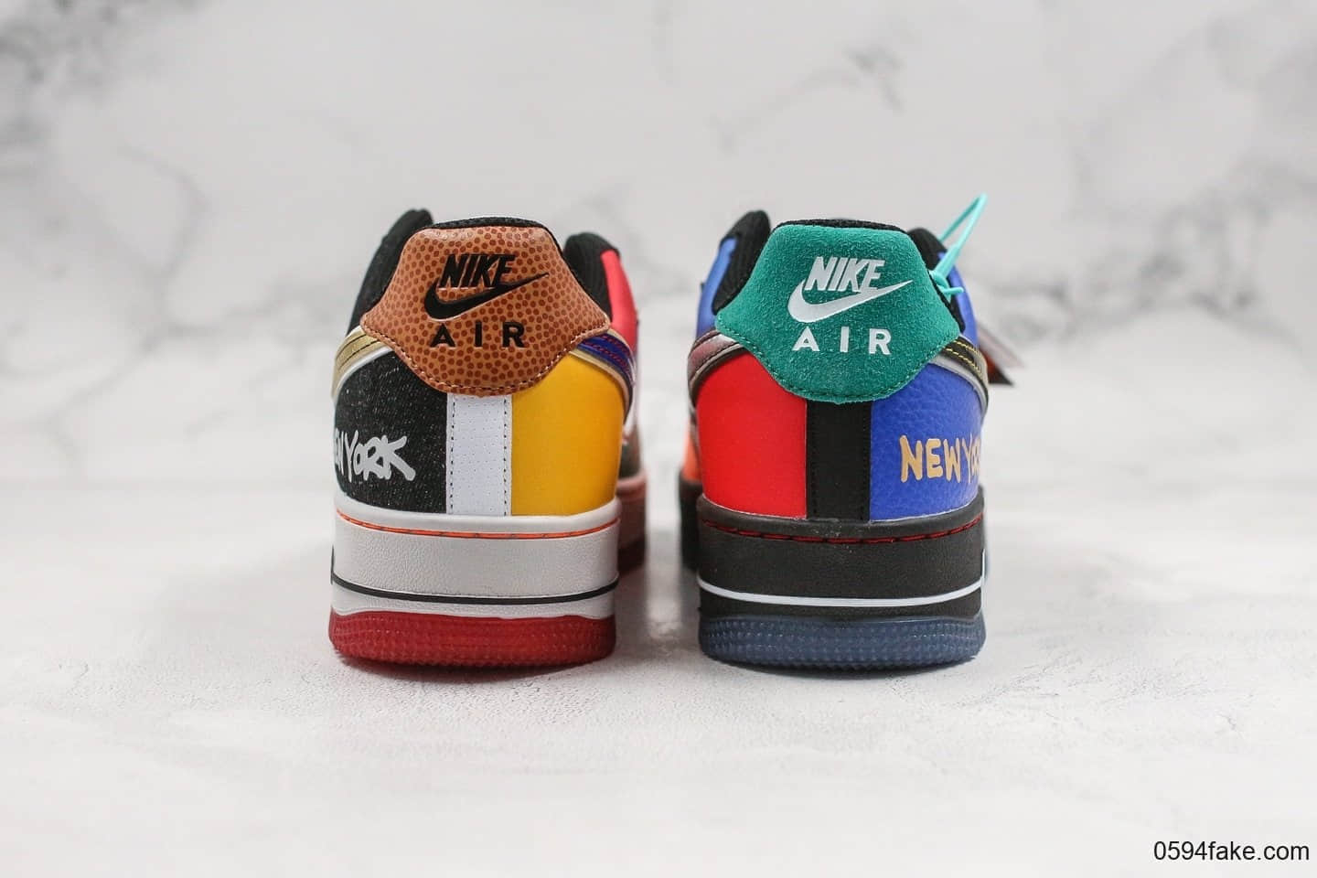 耐克Nike Air Force 1 Low What The NYC纯原版本低帮空军一号纽约限定鸳鸯配色内置气垫原楦头纸板打造 货号：CT3610-100