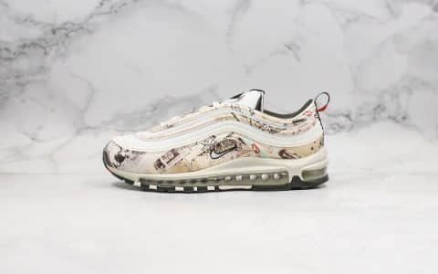 耐克Nike Air Max 97 OG纯原版本报纸主题MAX97气垫鞋内置原厂TPU反光材料原厂气垫原盒原标 货号：921826-108