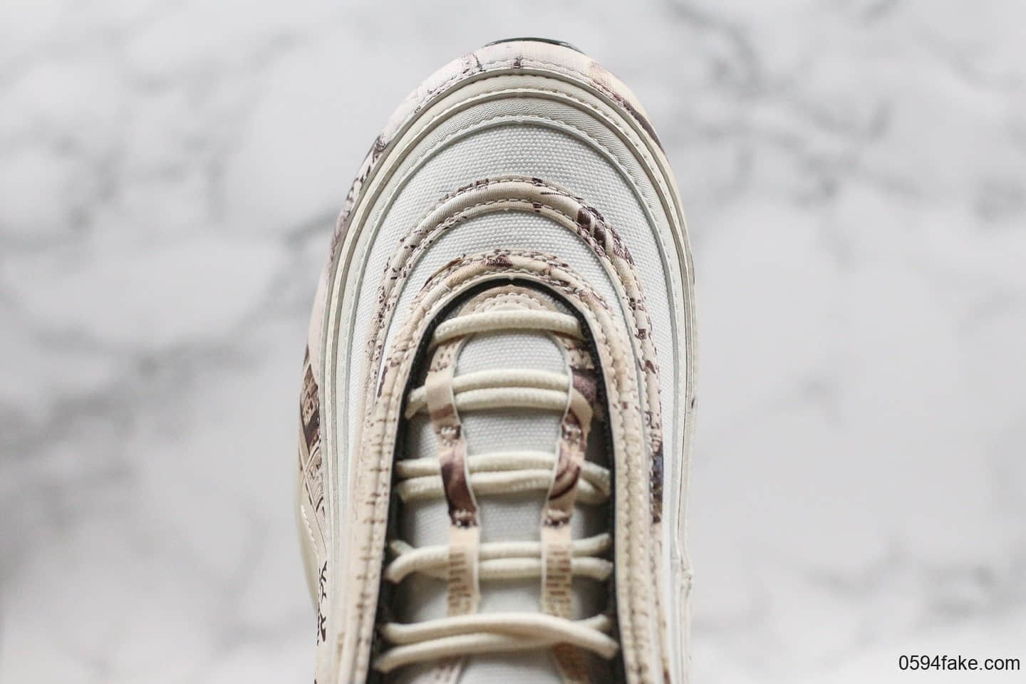 耐克Nike Air Max 97 OG纯原版本报纸主题MAX97气垫鞋内置原厂TPU反光材料原厂气垫原盒原标 货号：921826-108