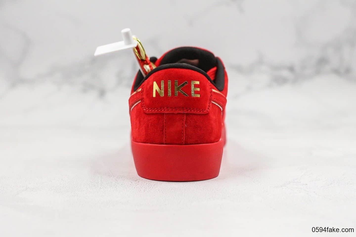 耐克Nike SB Blazer OG QS纯原版本低帮开拓者中国红鼠年贺岁版本顶级头层猪八材质原档案数据开发原盒原标 货号：CJ7049-818