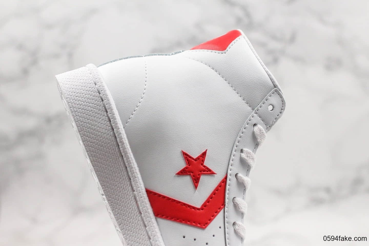 匡威Converse Pro Leather公司级版本高帮皮面篮球鞋白红原盒原标原档案数据开发