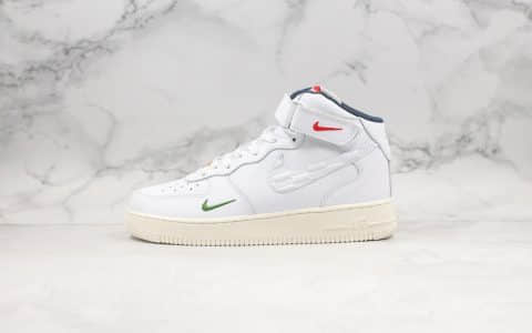 耐克Nike Air Force1 Ronnie Fieg x KITH纯原版本空军一号超级联名鞋款双勾白蓝墨绿配色内置全掌气垫原档案数据开发 货号：CU2980-195