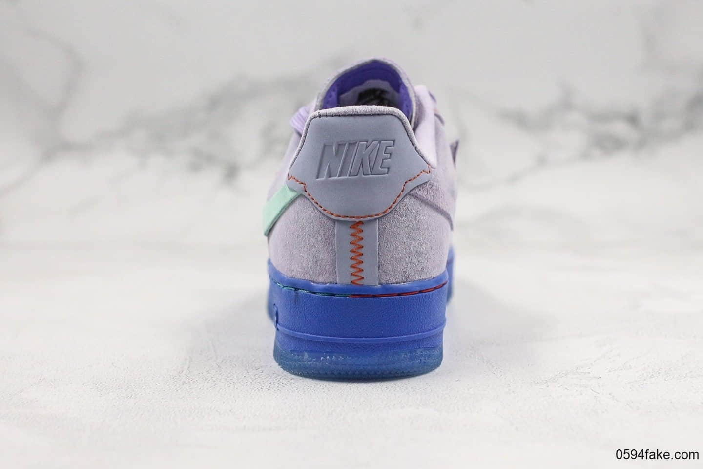 耐克Nike Air Force 1 07 Low纯原版本低帮空军一号麂皮断勾香芋紫配色内置气垫头层皮材质 货号：CT7358-500