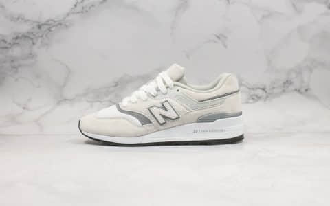 新百伦New Balance 997纯原版本米白色魔术贴NB997换钩3M配色原楦头纸板打造原鞋开模一比一 货号：M997JWT