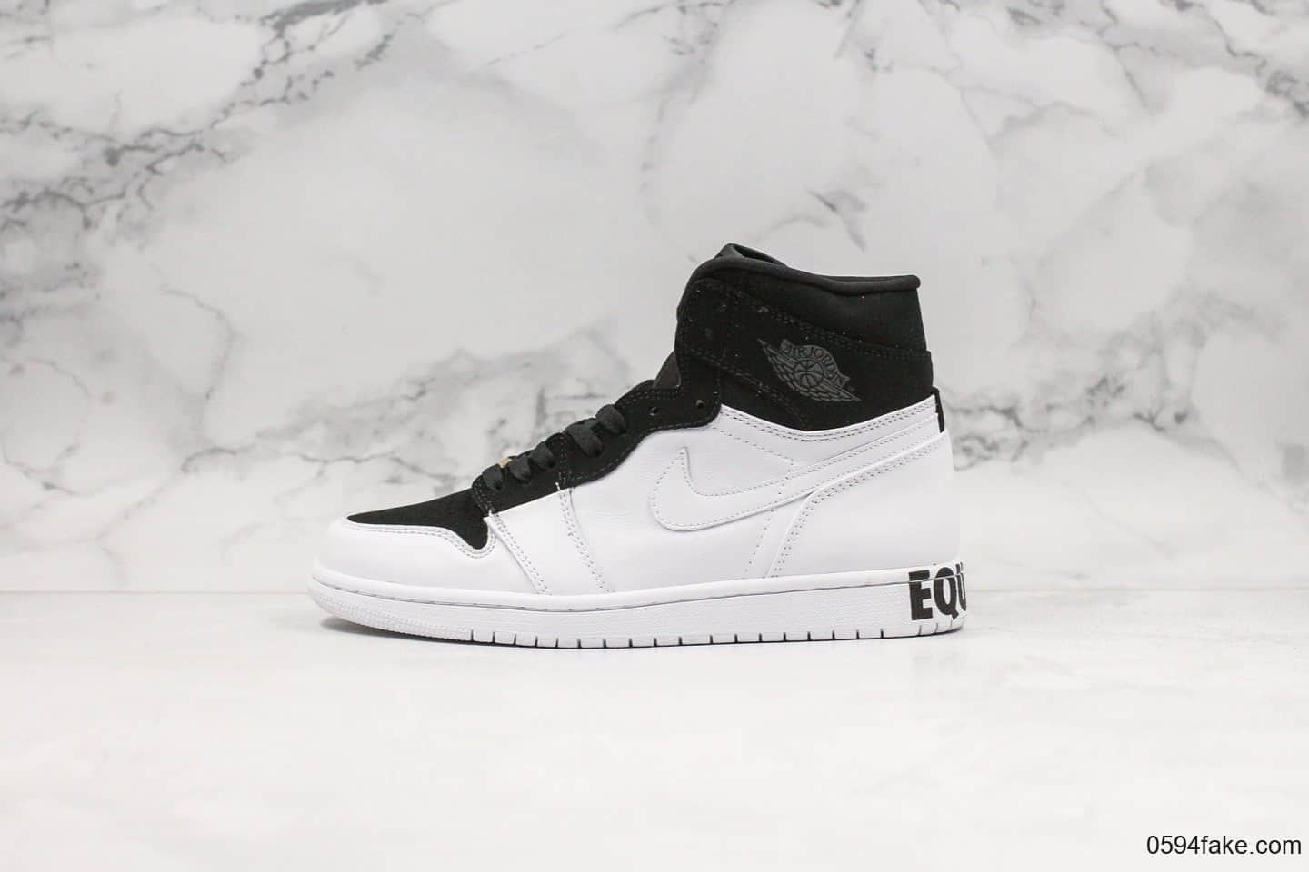 乔丹Air Jordan 1 Retro High Equality公司级版本黑人月AJ1熊猫配色原盒原标原档案数据开发 货号：AQ7474-001