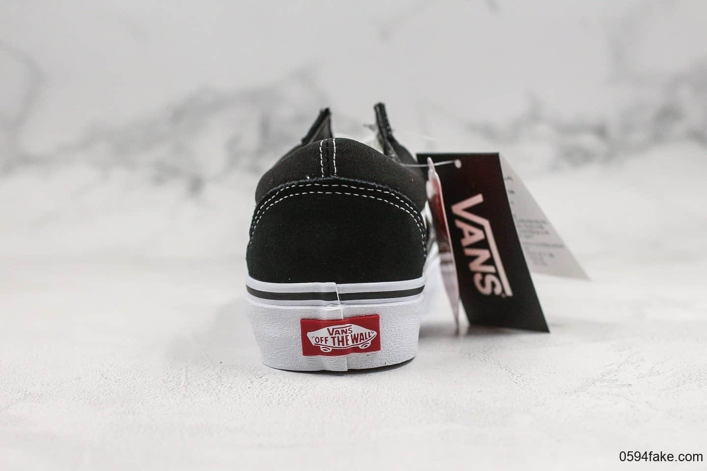 万斯Vans Old Skool公司级版本低帮硫化黑白配色帆布鞋原盒原标原厂硫化大底