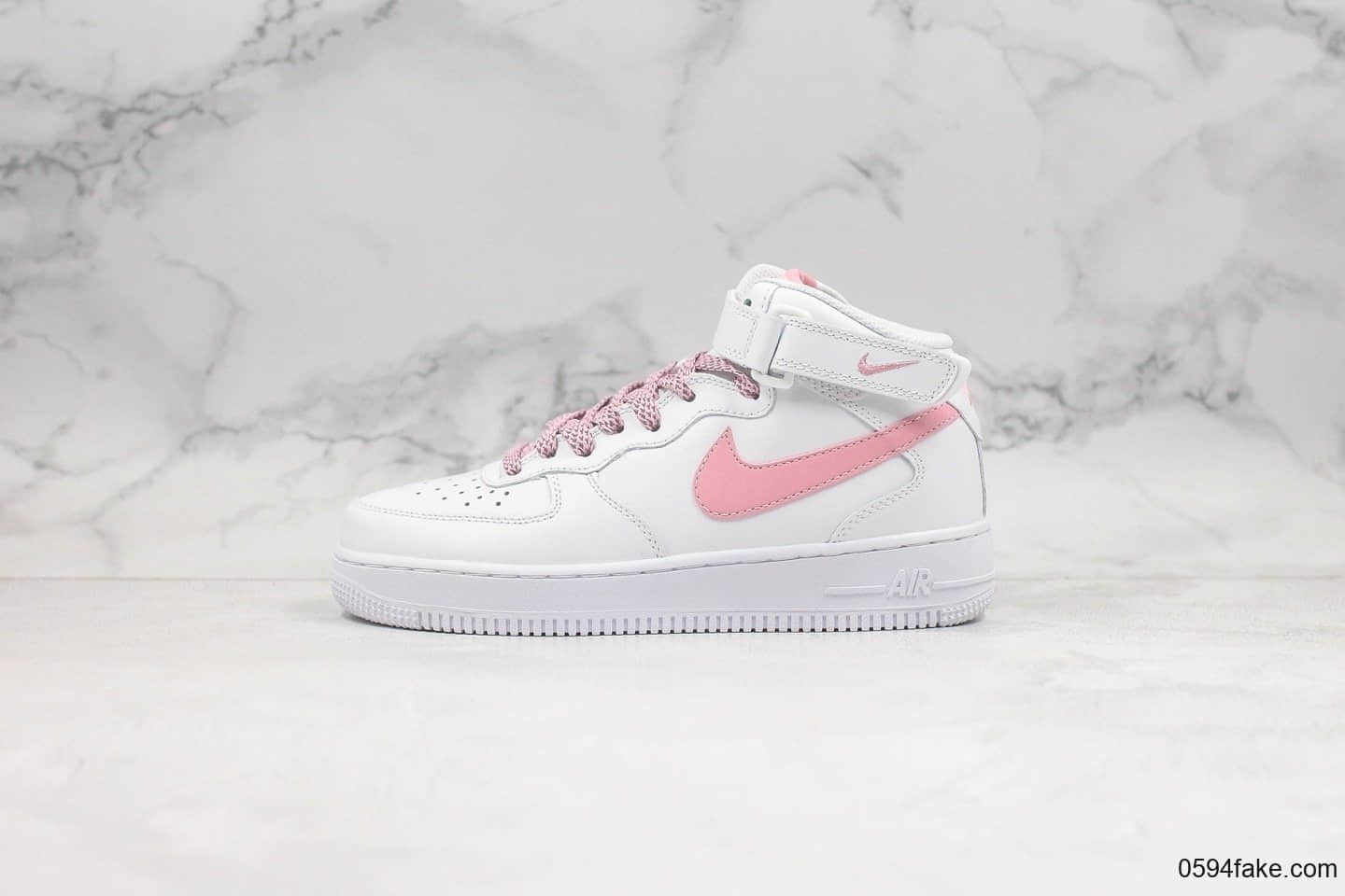 耐克Nike Air Force 1 '07 LV8纯原版本低帮空军一号3M反光中帮满天星少女粉内置全掌气垫原档案数据开发 货号：366731-911