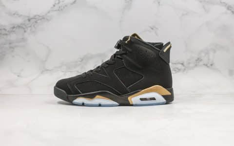 乔丹Air Jordan 6 Retro SE纯原版本黑金AJ6内置Sole气垫正确皮革材质原装脚踝内外侧高频模型 货号：CT4954-007