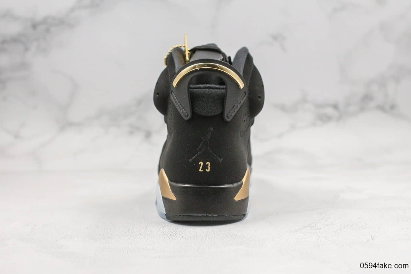 乔丹Air Jordan 6 Retro SE纯原版本黑金AJ6内置Sole气垫正确皮革材质原装脚踝内外侧高频模型 货号：CT4954-007