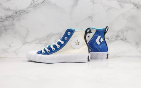 匡威Converse Chuck Taylor All Star High 1970 NOT A CHUCK公司级版本新款四色鸳鸯拼接正确PU硅蓝中底原盒原标 货号：167242C