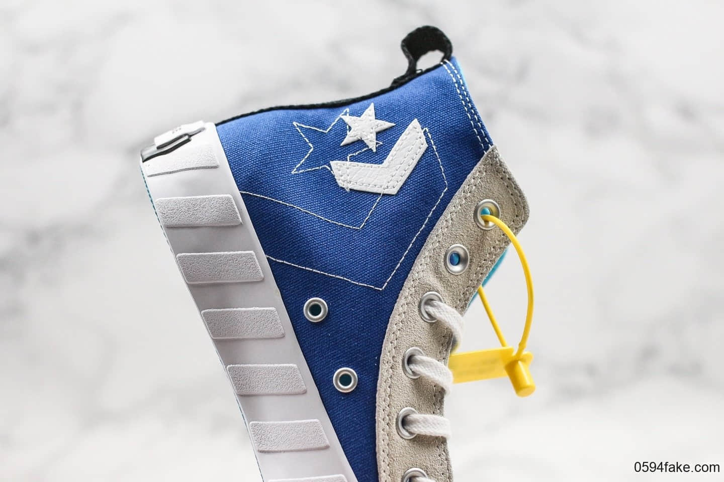 匡威Converse Chuck Taylor All Star High 1970 NOT A CHUCK公司级版本新款四色鸳鸯拼接正确PU硅蓝中底原盒原标 货号：167242C