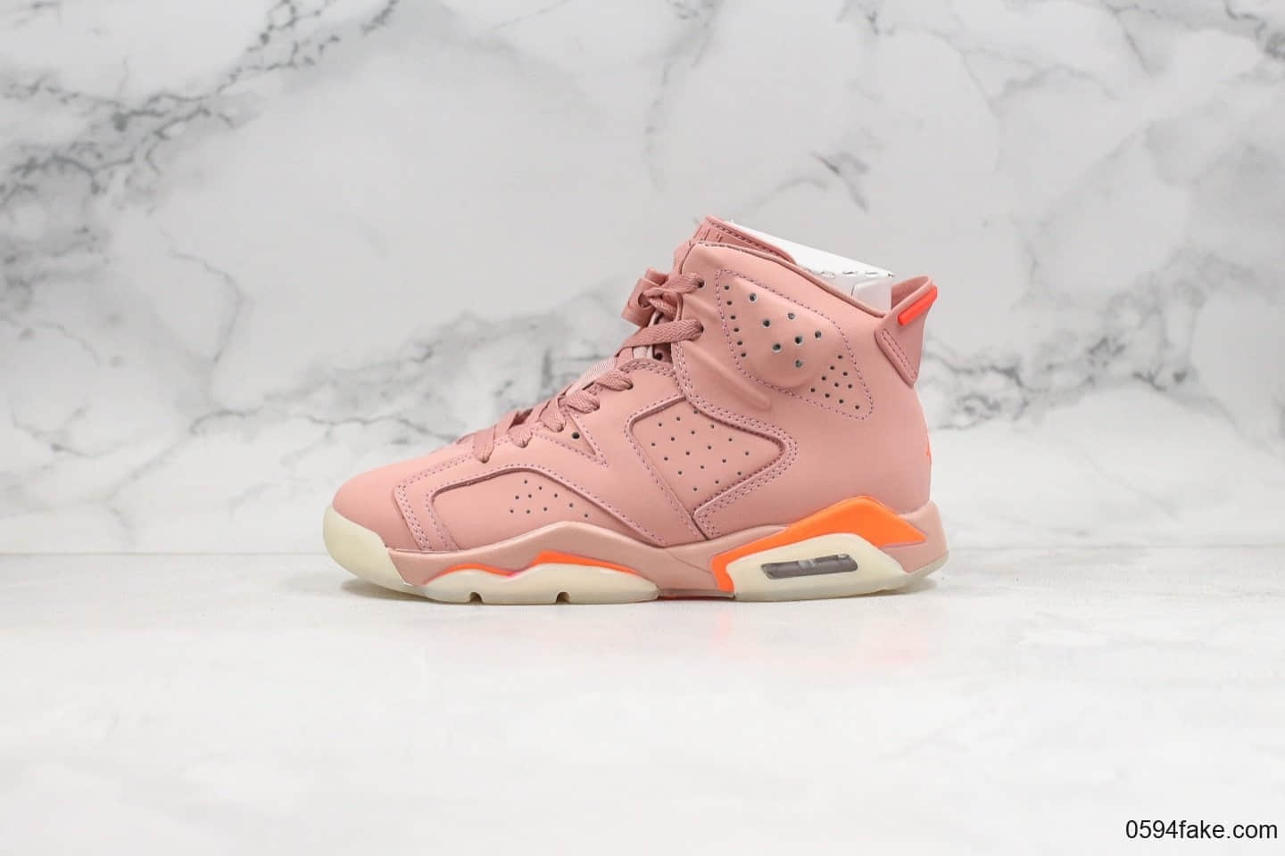 乔丹Air Jordan 6 x Aleali May纯原版本联名款脏粉AJ6女神粉NRG限量配色原盒原标原档案数据开发 货号：CI0550-600