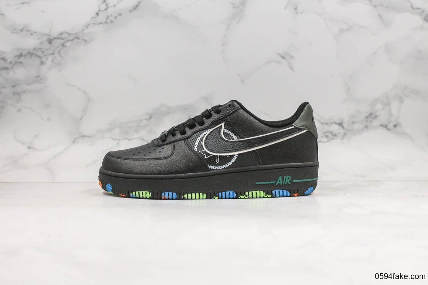 耐克Nike Air Force 1 NYC Parks纯原版本低帮空军一号纽约中央公园黑配色内置全掌气垫原盒原标 货号：CT1518-001