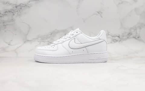 耐克Nike Air Force 1 '07纯原版本低帮空军一号纯白原楦头原纸板正确原装全头层皮革内置气垫 货号：AO2457-100