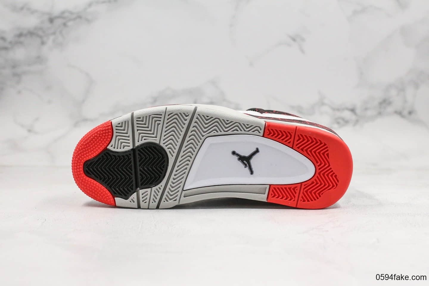 乔丹Air Jordan 4 Hot Lava纯原版本热熔岩AJ4红白配色正确无色差原盒原标真实气垫回弹 货号：308497-116