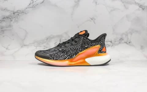 阿迪达斯Adidas Alphaboost System纯原版本阿尔法爆米花黑橙色内置原厂Boost缓震中底搭载马牌防滑橡胶外底 货号：FW8308