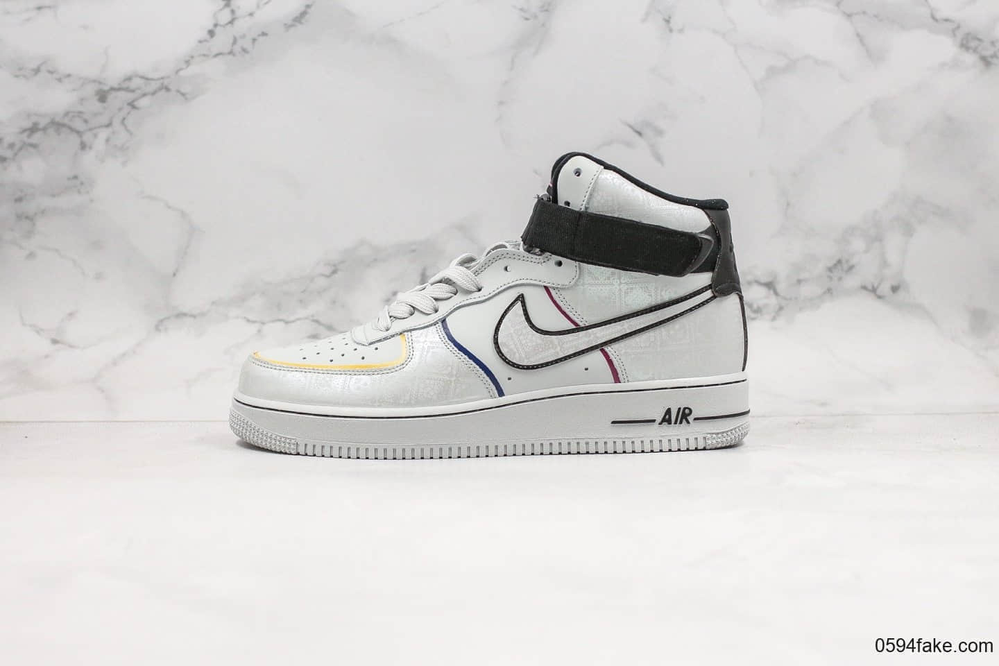 耐克Nike Air Force 1 ‘07 Day of the Dead公司级版本高帮空军一号致敬墨西哥传统节日亡灵节配色内置气垫独家实拍 货号：CT1138-100