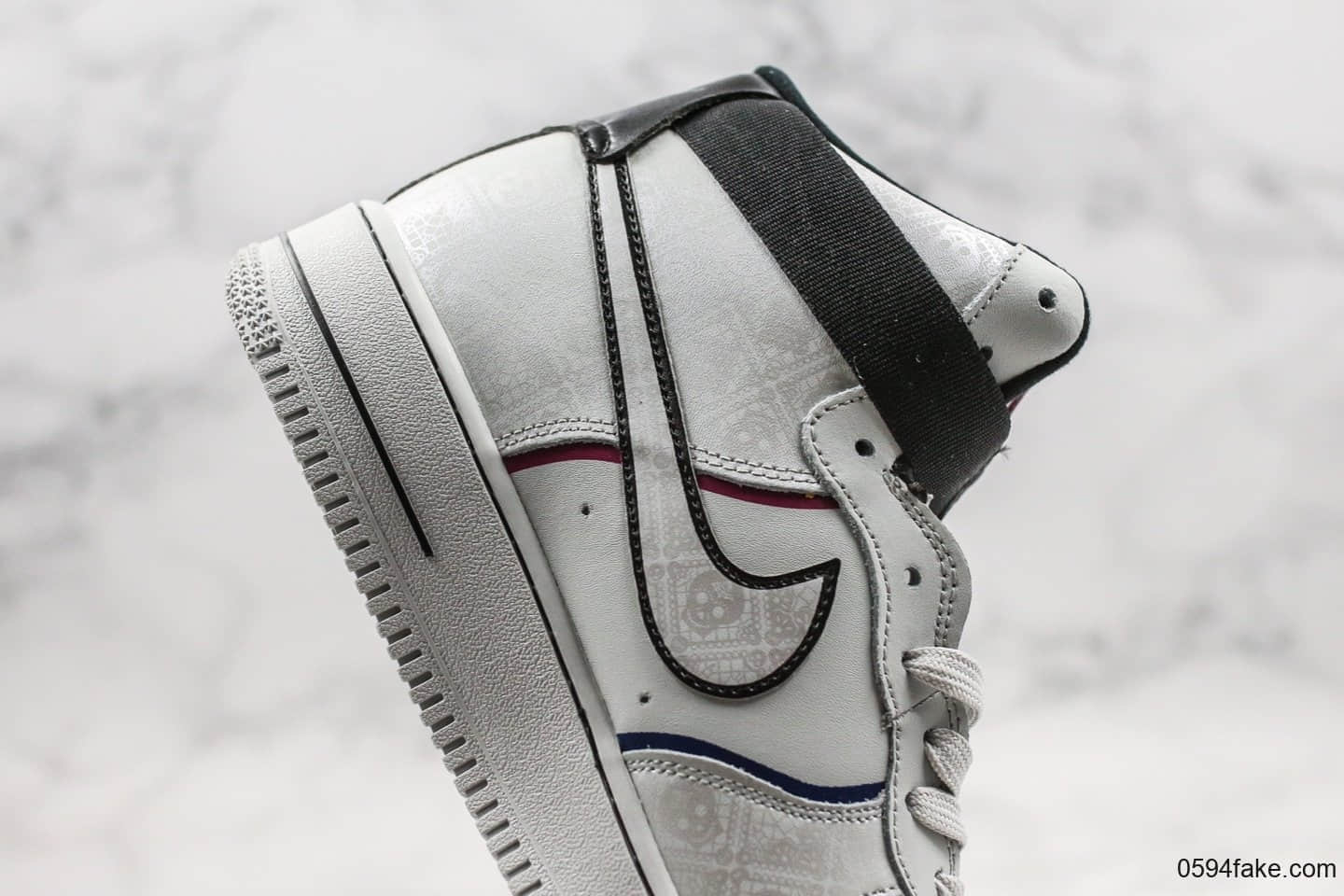 耐克Nike Air Force 1 ‘07 Day of the Dead公司级版本高帮空军一号致敬墨西哥传统节日亡灵节配色内置气垫独家实拍 货号：CT1138-100