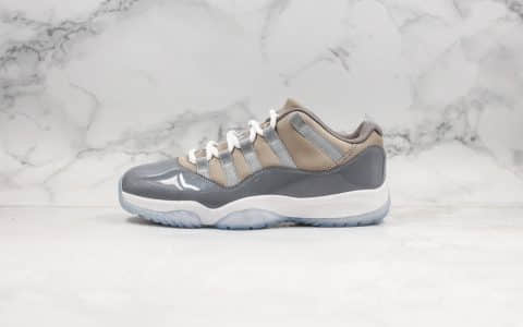 乔丹Air Jordan XI Low Bred纯原版本低帮AJ11酷灰内置真碳板加持原厂材料打造原盒配件 货号：528895-003