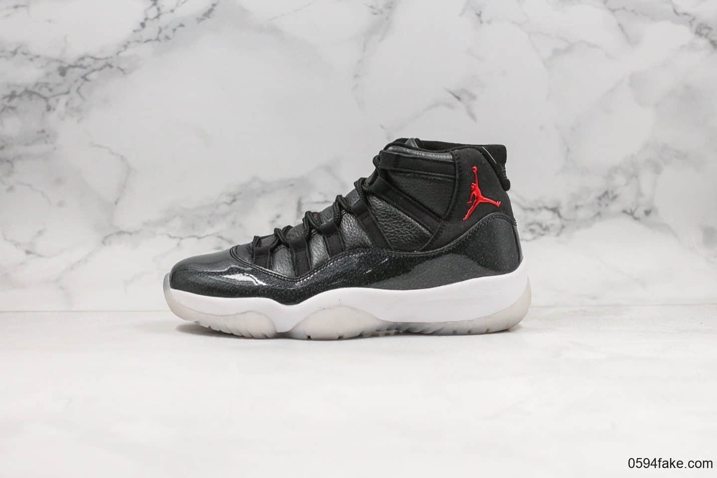 乔丹Air Jordan 11 Retro 72-10纯原版本黑白大魔王AJ11内置全掌真碳纤维板原盒配件支持实战 货号：378037-002