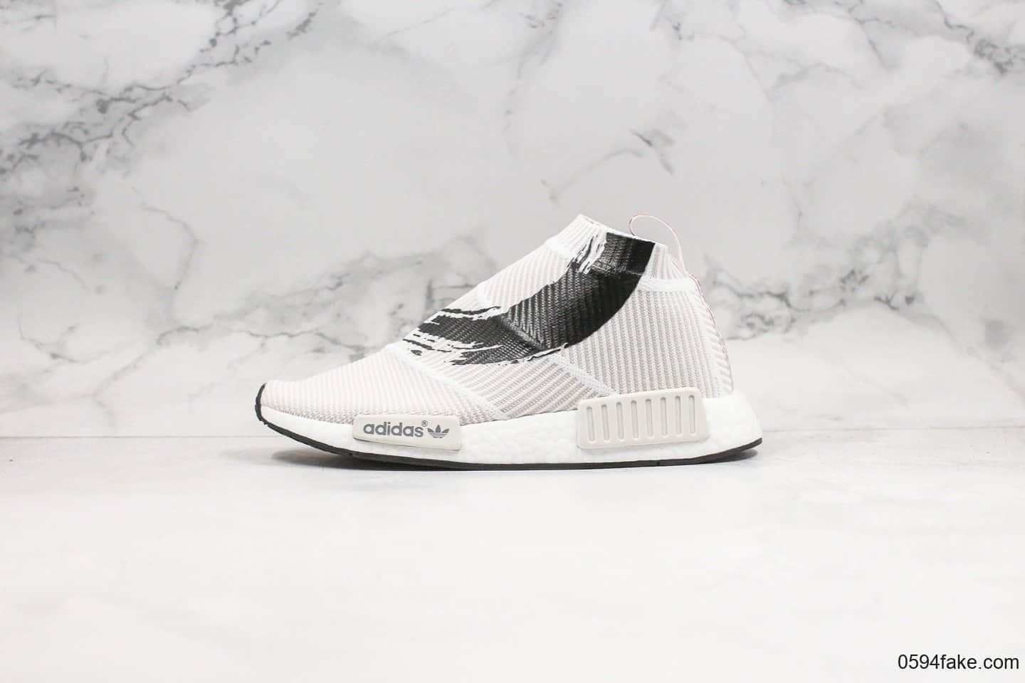 阿迪达斯Adidas NMD CS1 PK纯原版本锦鲤鱼红白配色NMD袜子鞋原厂Boost缓震大底 货号：BB9260