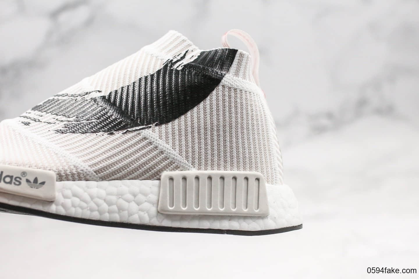 阿迪达斯Adidas NMD CS1 PK纯原版本锦鲤鱼红白配色NMD袜子鞋原厂Boost缓震大底 货号：BB9260