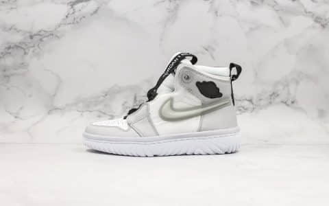 乔丹Air Jordan 1 High React纯原版本瑞亚机能风格AJ1灰色原档案数据开发真瑞亚缓震大底 货号：AR5321-100