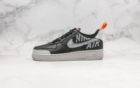 耐克Nike Air Force 1 High 07 LV8公司级版本低帮空军一号黑灰字母蛇纹内置全掌Sole气垫原盒原标 货号：BQ5484-001