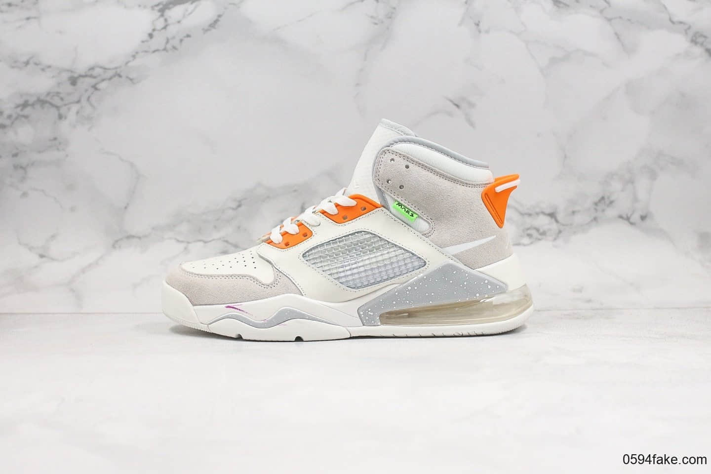 乔丹Air Jordan Mars 270 Vast Grey纯原版本气垫鞋联名款灰色麂皮配色内置Max气垫正确TPU组合鞋底原盒原标 货号：CT9132-001
