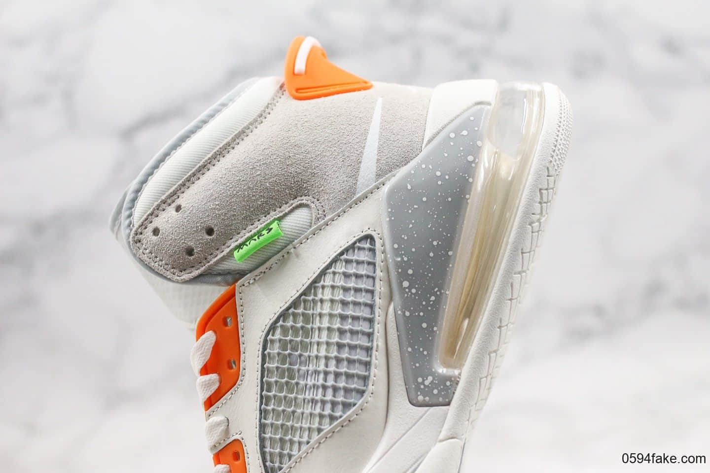 乔丹Air Jordan Mars 270 Vast Grey纯原版本气垫鞋联名款灰色麂皮配色内置Max气垫正确TPU组合鞋底原盒原标 货号：CT9132-001