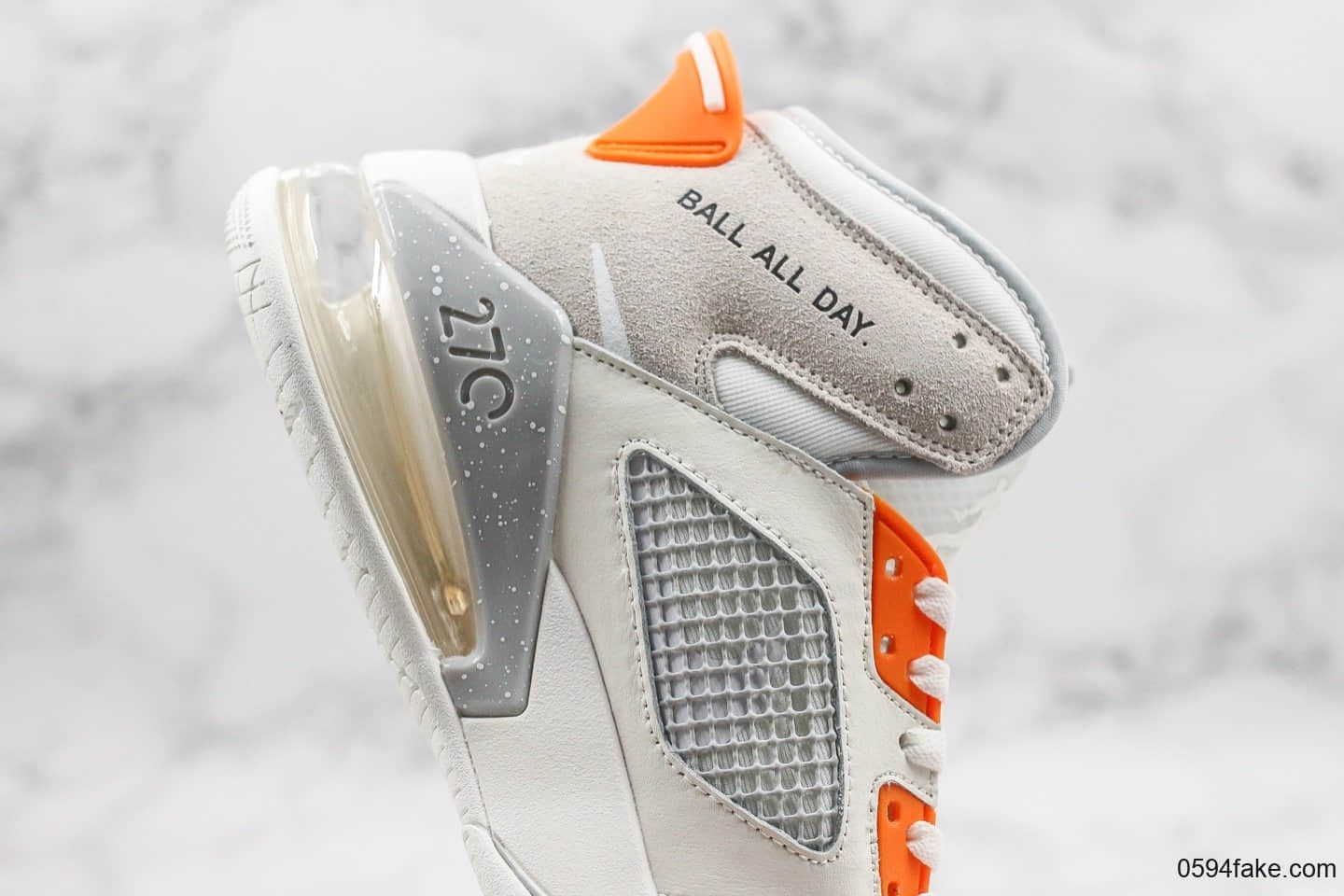 乔丹Air Jordan Mars 270 Vast Grey纯原版本气垫鞋联名款灰色麂皮配色内置Max气垫正确TPU组合鞋底原盒原标 货号：CT9132-001