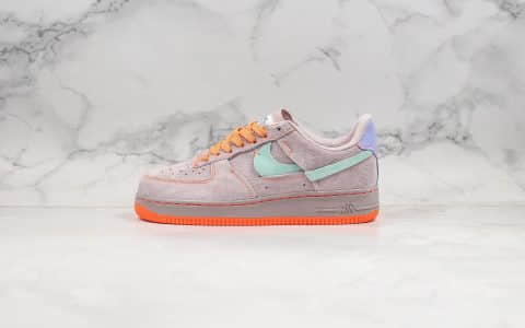 耐克Nike Air Force 1 07 Low纯原版本低帮空军一号断勾香芋紫橘配色内置全掌气垫原盒原标正确翻毛皮 货号：CT7358-600