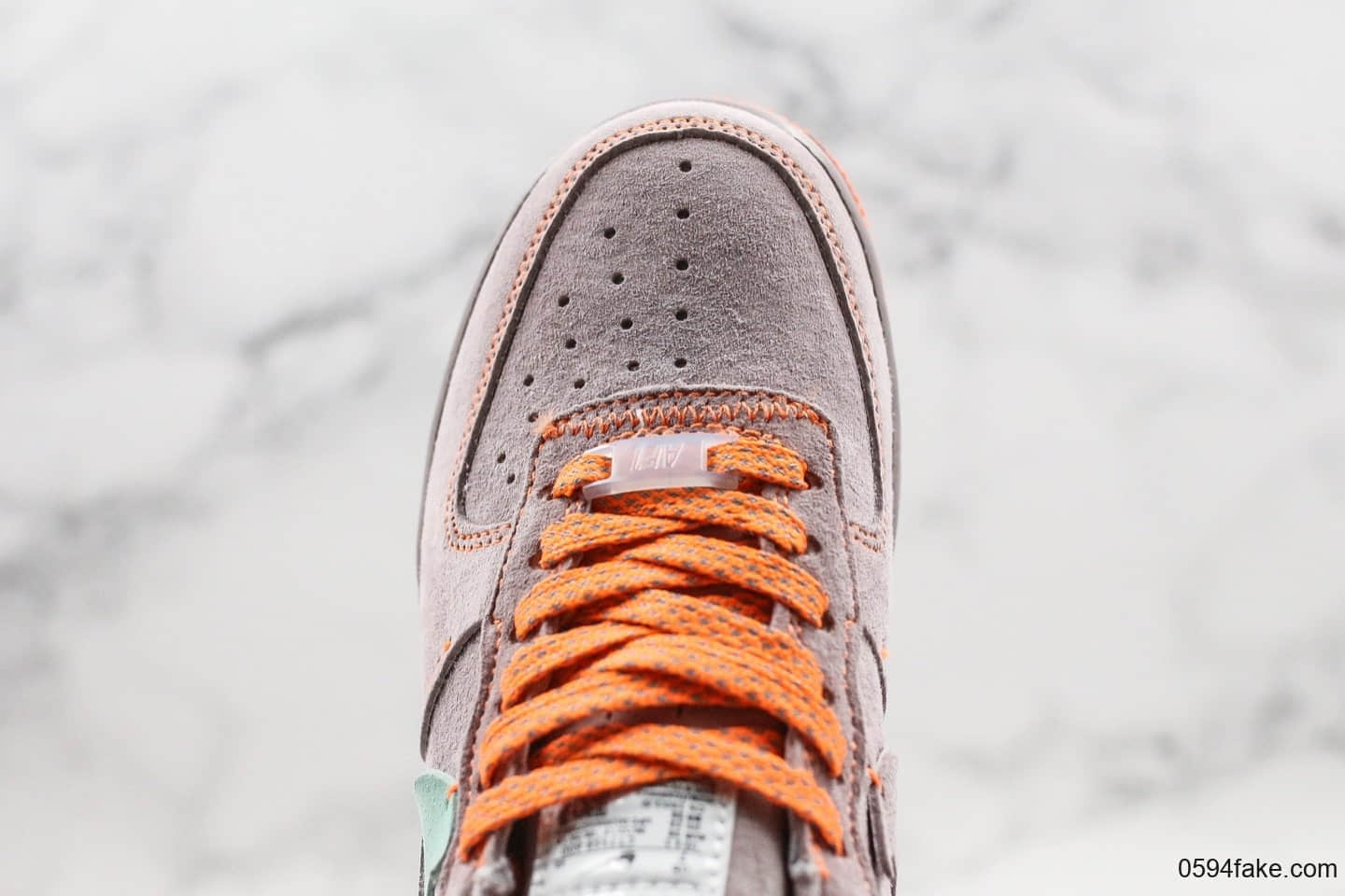 耐克Nike Air Force 1 07 Low纯原版本低帮空军一号断勾香芋紫橘配色内置全掌气垫原盒原标正确翻毛皮 货号：CT7358-600