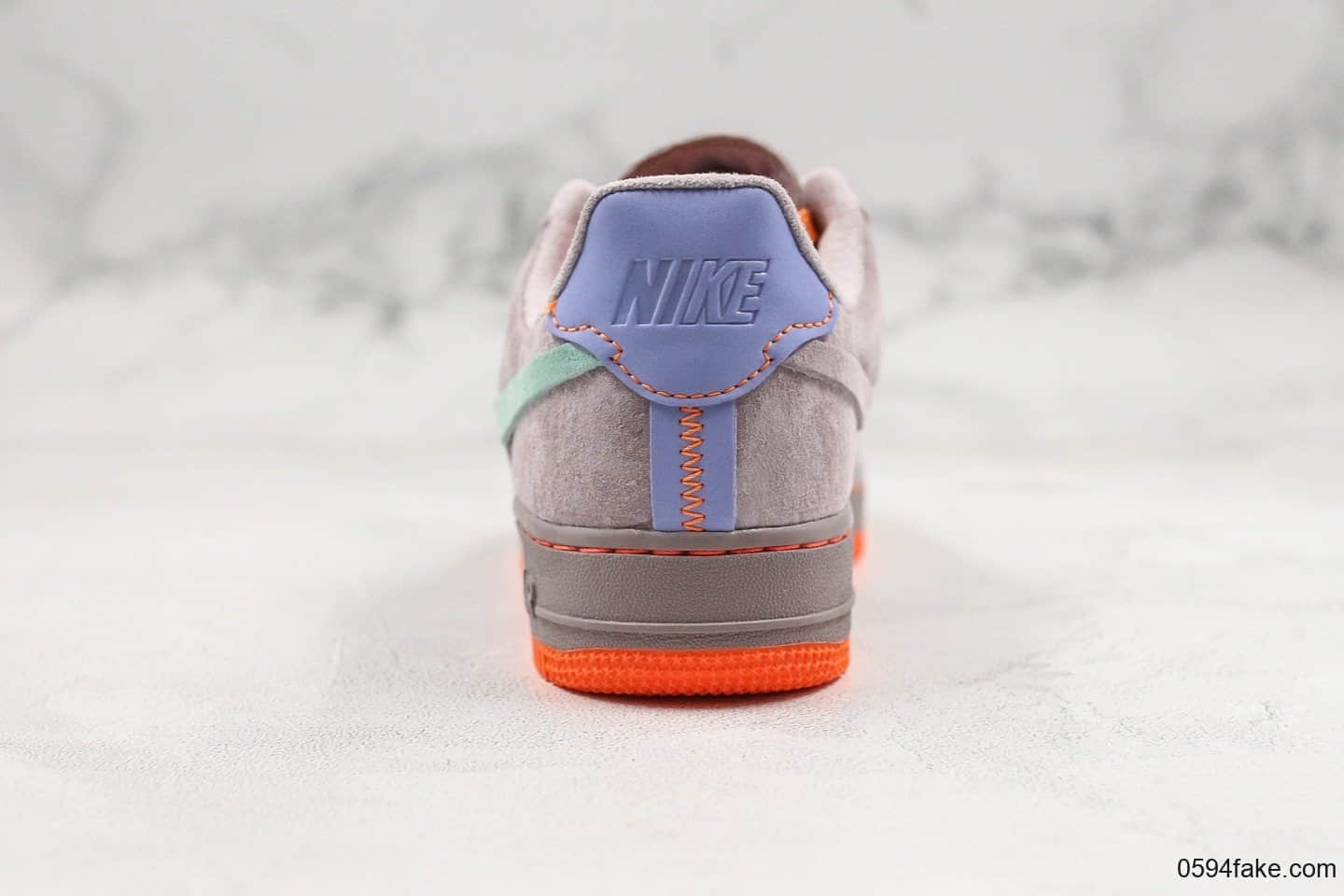 耐克Nike Air Force 1 07 Low纯原版本低帮空军一号断勾香芋紫橘配色内置全掌气垫原盒原标正确翻毛皮 货号：CT7358-600