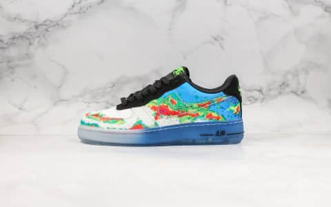 耐克Nike Air Force 1 Comfort Prm W-MAN WEATHERMAN纯原版本低帮空军一号气象员配色内置全掌Sole气垫原楦头纸板打造 货号：599457-100