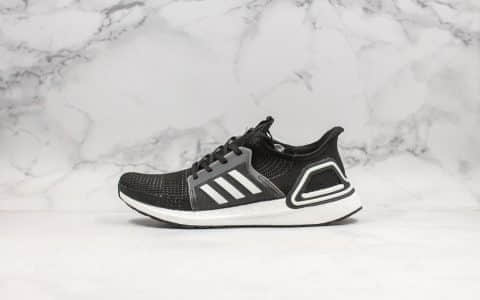 阿迪达斯Adidas UltraBoost19 CONSORTIUM纯原版本爆米花UB5.0黑白限定配色原厂巴斯夫大底官方同步抗扭转系统 货号：EH1014