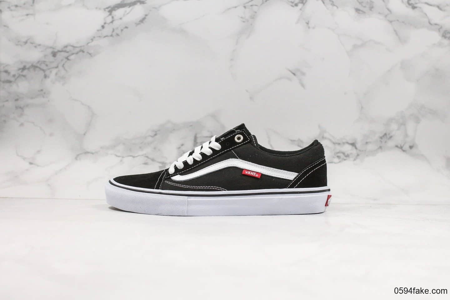 万斯Vans Old skool Pro公司级版本低帮经典系列红标PRO系列黑白配色原厂硫化工艺加厚鞋垫原盒原标