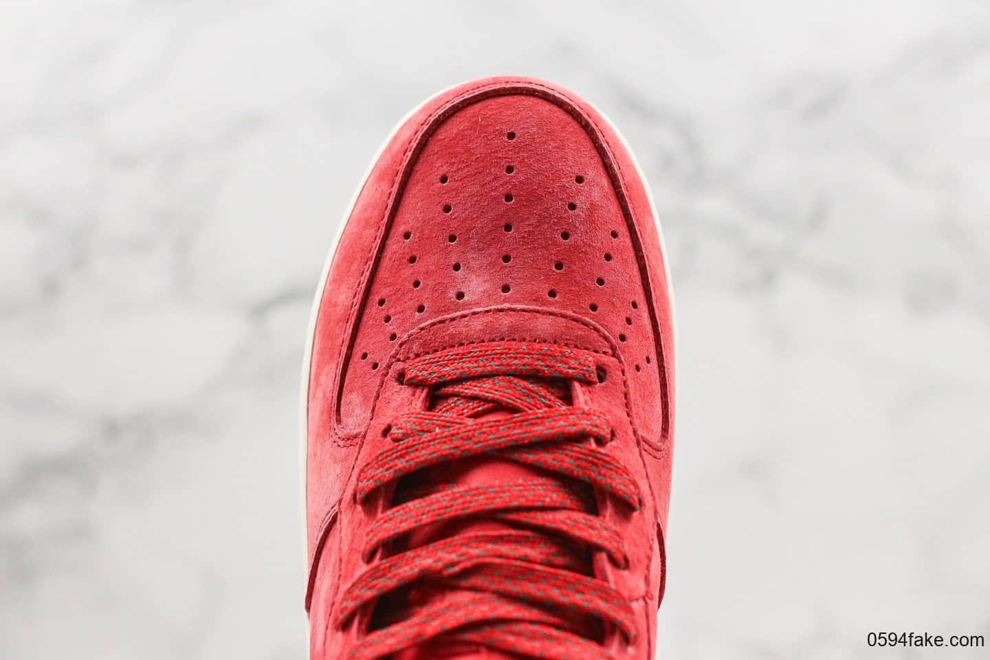 耐克Nike Air Force 1 Mid 07纯原版本中帮空军一号红色3M反光内置气垫原档案数据开发 货号：AA1118-008