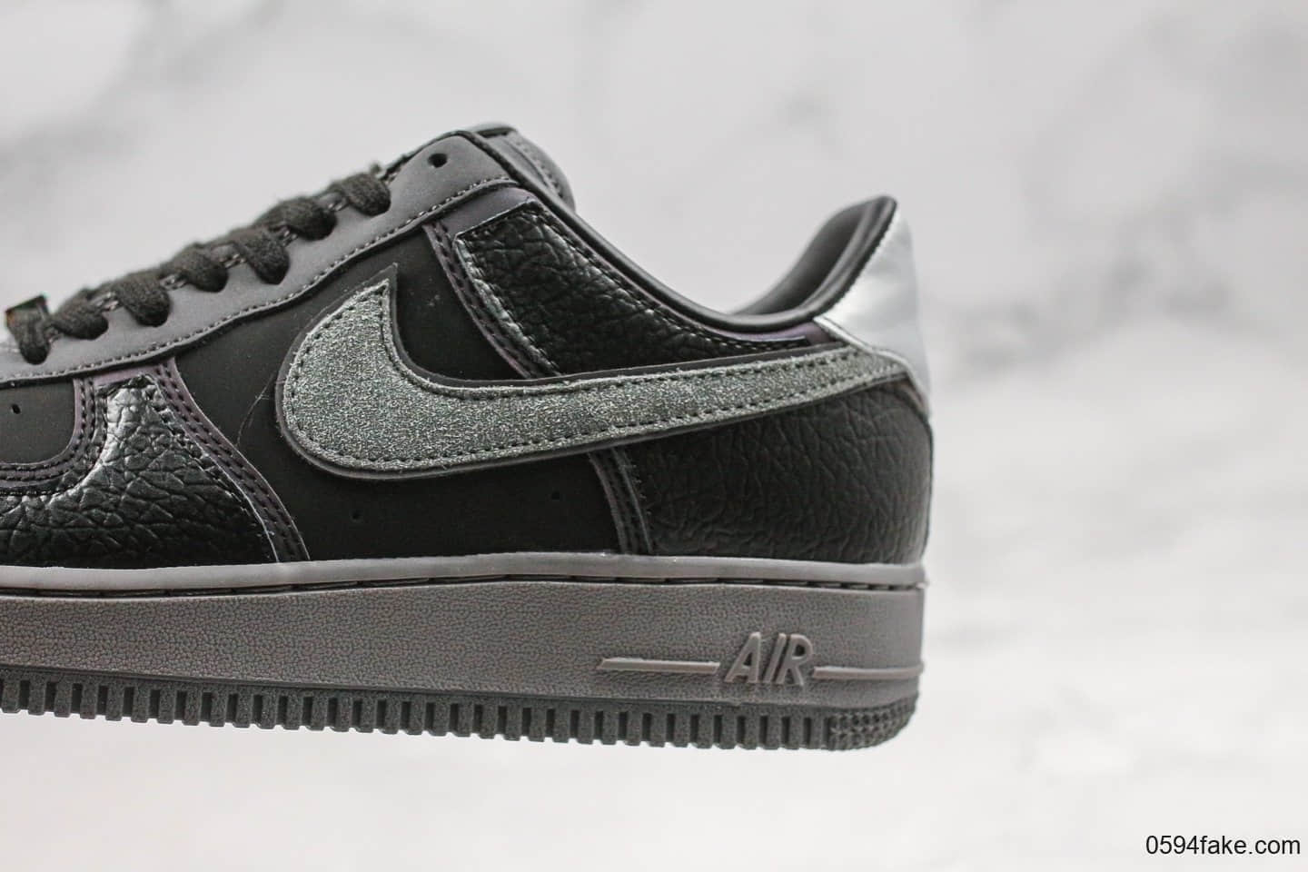 耐克Nike Air Force 1 x A Ma Maniére纯原版本低帮空军一号联名款黑灰色内置气垫原盒原标原鞋开模一比一打造 货号：CQ1087-001