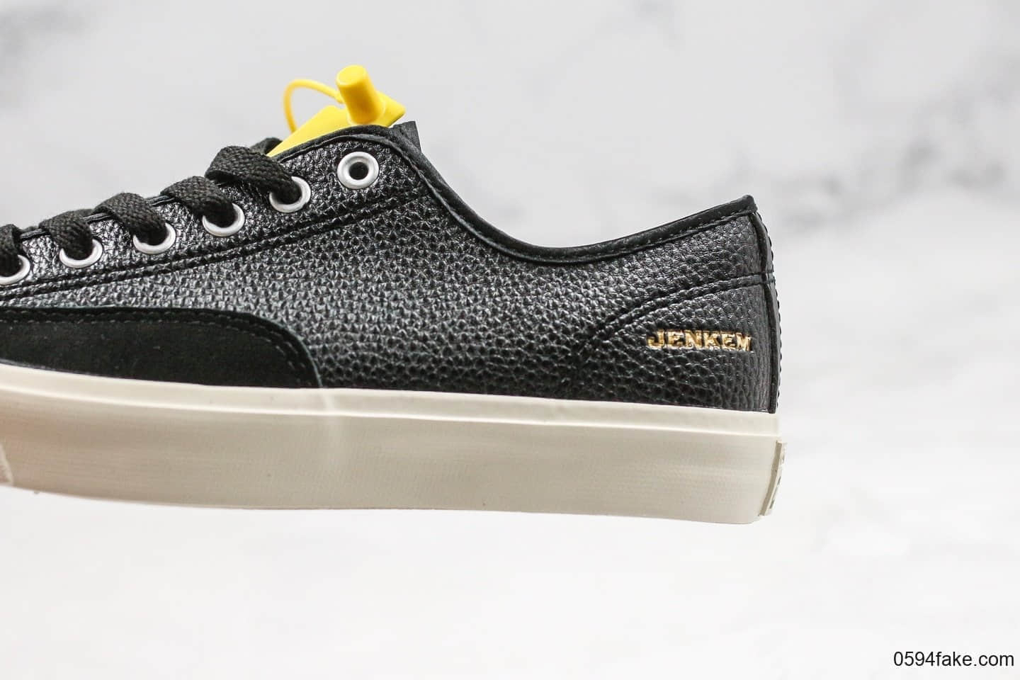 匡威Converse x Jenkem JP Pro - A Shoe Dedicated to Getting Lost JENKEM公司级版本联名款皮面拼接黑白开口笑原盒原标区别市面通货版本 货号：167277C