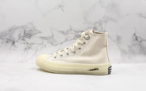 匡威Converse Chuck Taylor 1970s OX x fragment藤原浩闪电联名二代高帮板鞋米白色公司级原楦开发正确蓝底