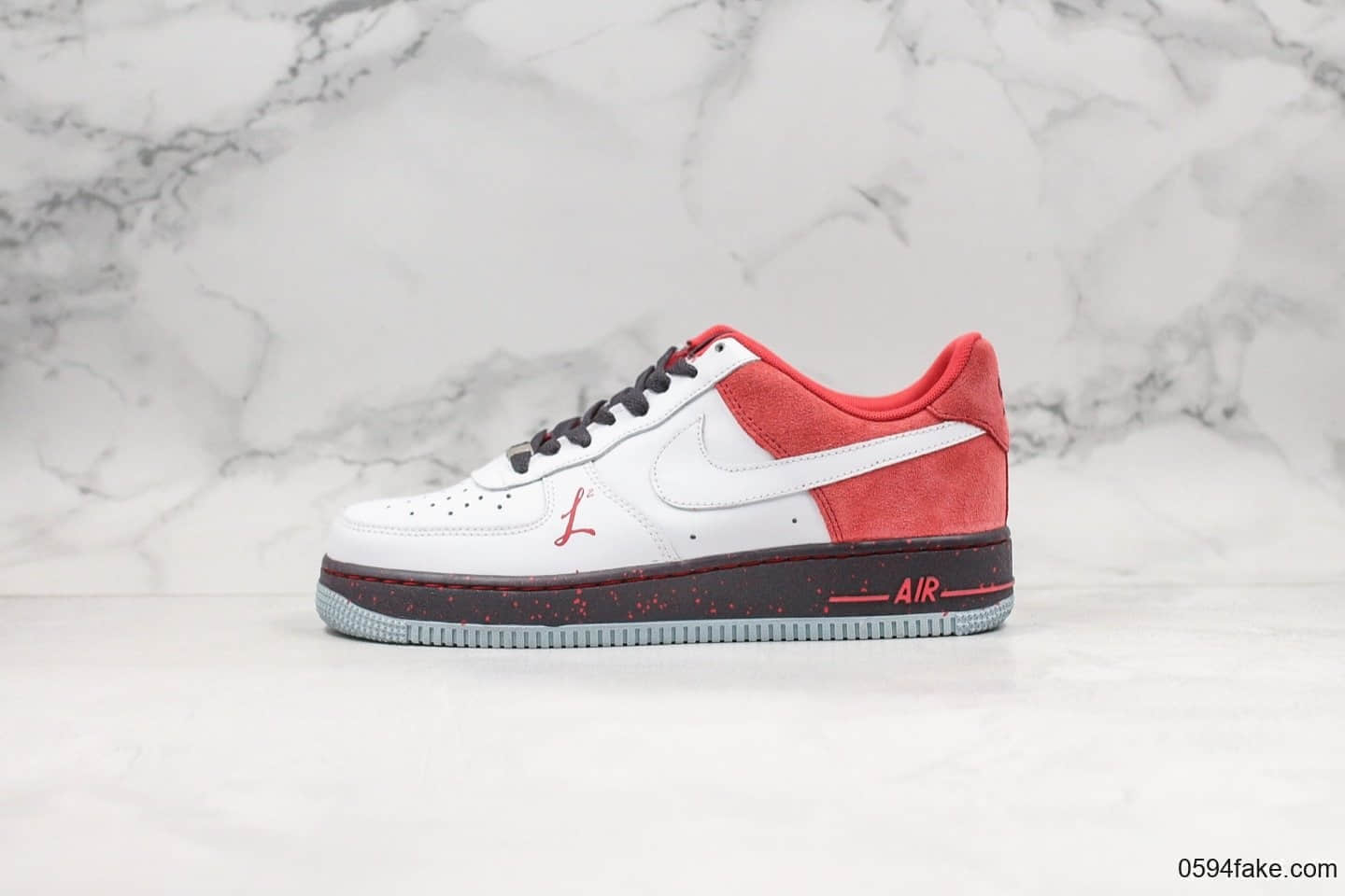 耐克Nike Air Force 1纯原版本低帮空军一号陈建州合作签名款内置全掌sole气垫原楦开发版型 货号：488298-141