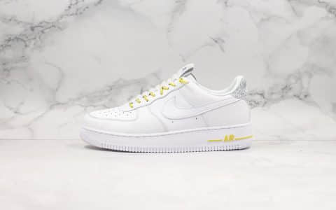 耐克Nike Wmns Air Force 1 07 LX纯原版本低帮空军一号解构白黄色内置气垫原盒原标 货号：898889-104