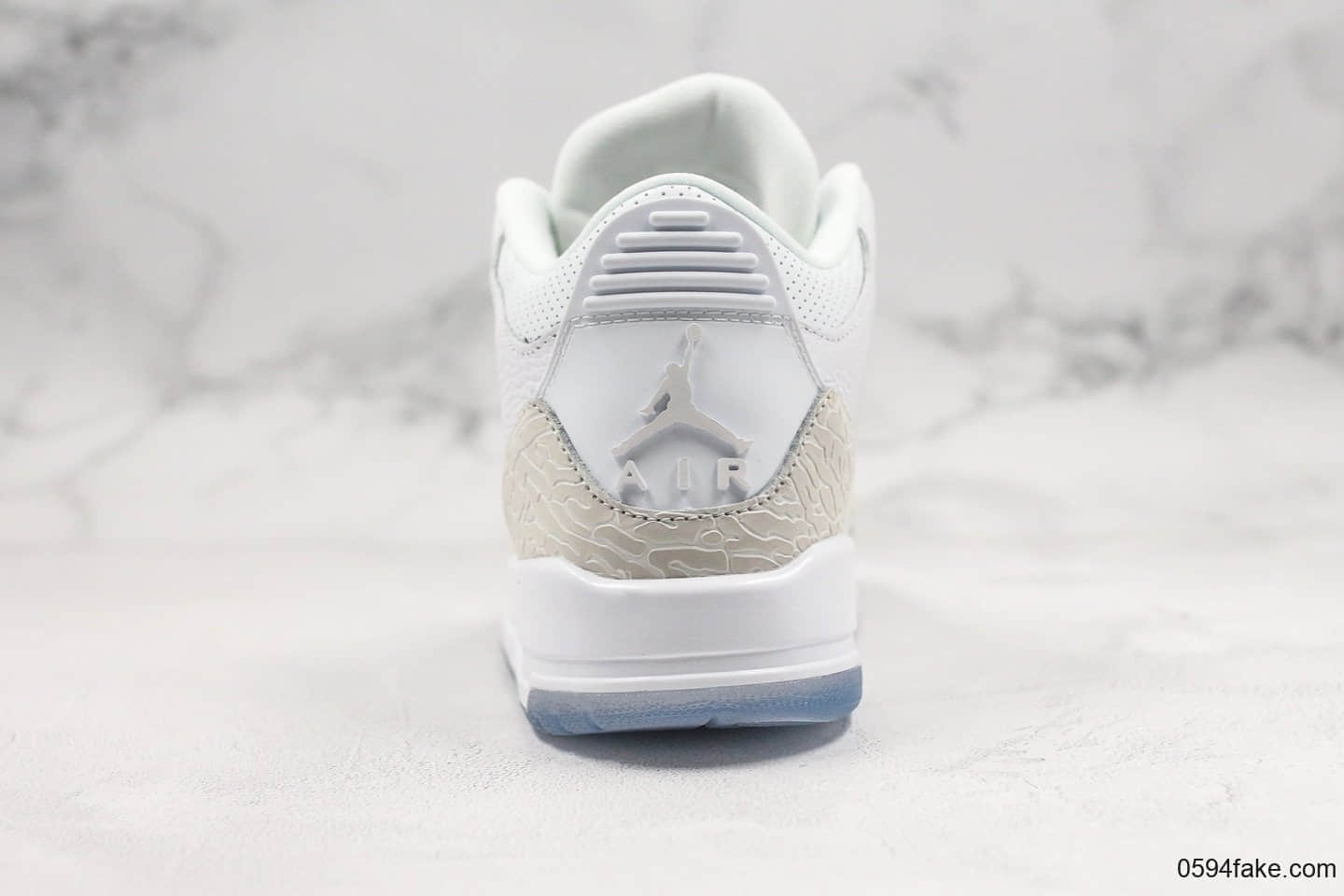 乔丹Air jordan 3 Tanker纯原版本爆裂纯白AJ3内置气垫原装TPU纤维板 货号：136064-111