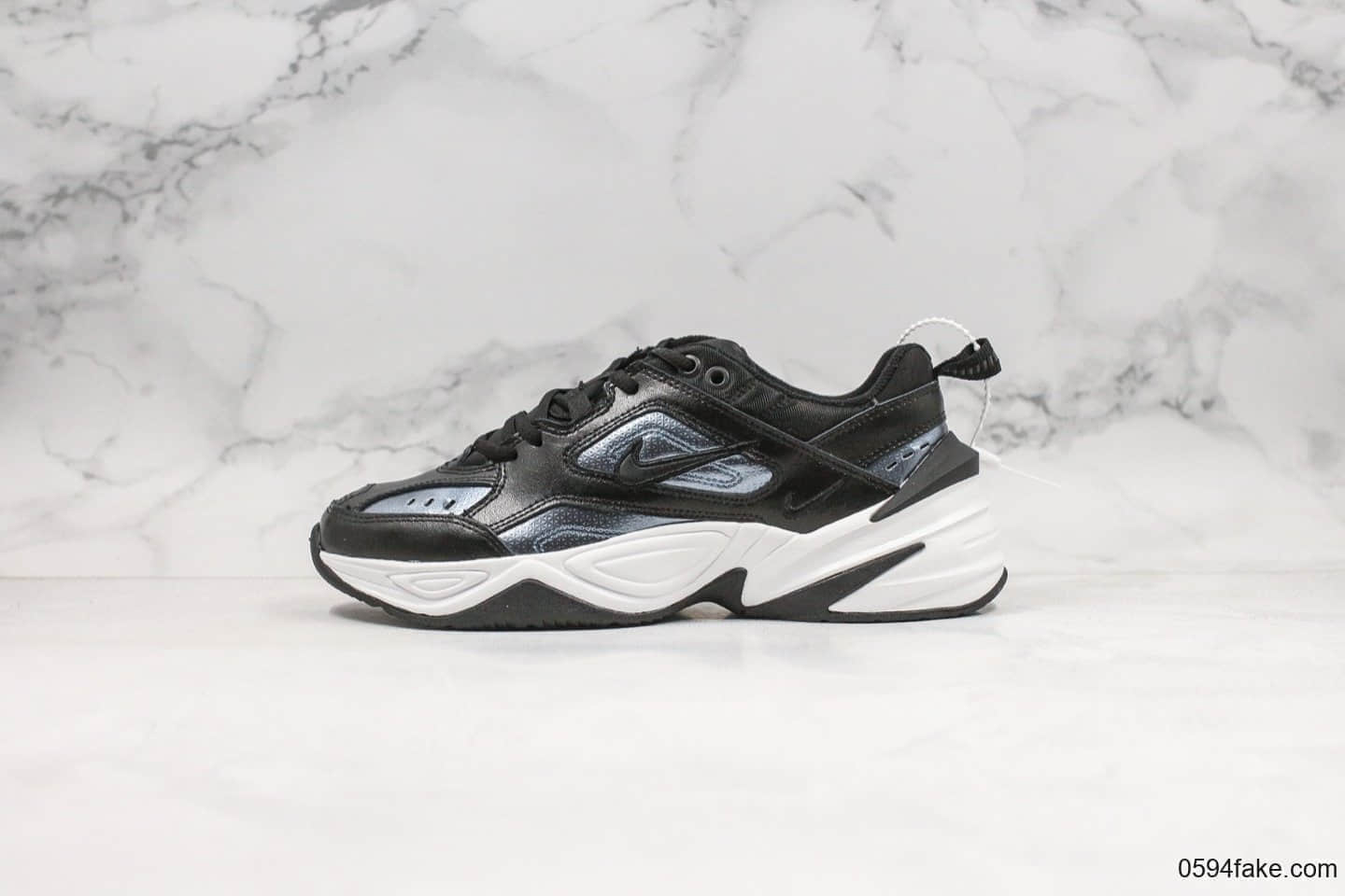 耐克Nike M2K Tekno ESS纯原版本复古m2k老爹鞋黑深蓝青岛原厂代工出货一次发泡成型 货号：CJ9583-001