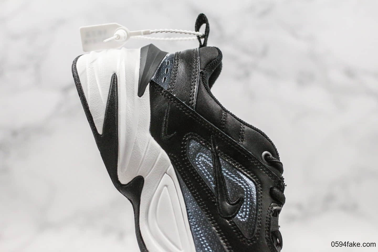 耐克Nike M2K Tekno ESS纯原版本复古m2k老爹鞋黑深蓝青岛原厂代工出货一次发泡成型 货号：CJ9583-001