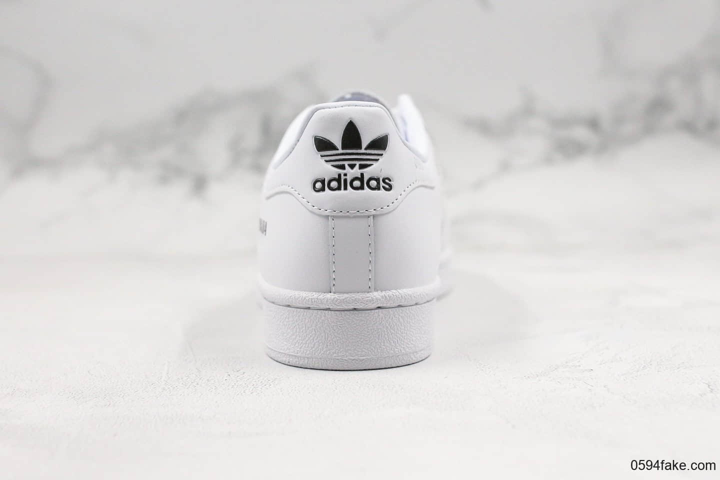 阿迪达斯adidas Superstar II White Black x Prada纯原版本普拉达联名款三叶草贝壳头纯白正确硅蓝中底明星上脚同款 货号：FW6683